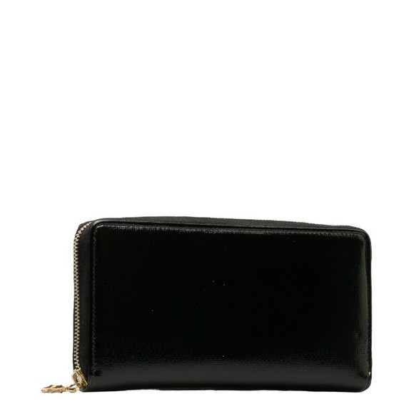 Saint Laurent Leopard Long Black Wallet Enamel - Picture 1 of 10